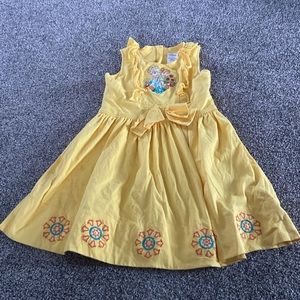 Disney Yellow Frozen dress Size 7/8